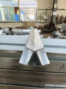 China Galvanized Hot Rolled Sleeper Retaining Wall Corners Posts 45° factory