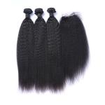 Kinky Straight Swiss Lace 10" 100% Brazilian Virgin Hair
