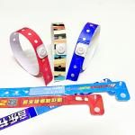 Custom Promotional Gift Item Wristbands Logo Printed Vinyl PVC One Layer