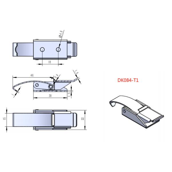 ODM Passivated Heavy Duty Over Centre Latches Galvanized Draw Toggle Latch
