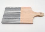 Cheese Chopping Stone Placemats , Rectangle Wooden Marble Cutting Board