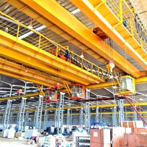 China QD Model Electric Double Girder Bridge Crane With Top Running Trolley factory