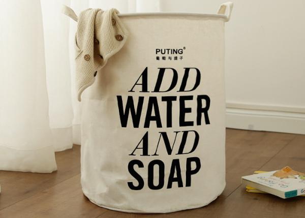 Foldable washing laundry clothes basket hamper bin baby toy storage bag large