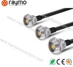 Highly Compatible Male Plug Connector Solder Contacts PC Gray Colour Shock