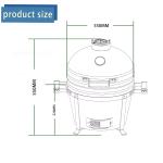 15-24 Inch Pellet Smoker Barbecue Charcoal Kebab Green Egg Grill BBQ Ceramic