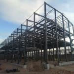 Square Tube Columns Steel Frame Building Construction Strong Combination