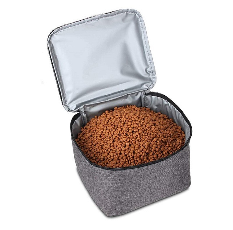 Oxford Cloth Travel Dog Food Storage Bag Portable Car Carrying Dog Bag One Shoulder