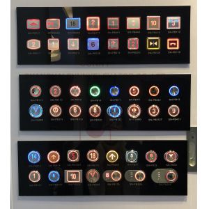 Passenger Elevator Square Stainless Steel Push Button , Lift Maintenance