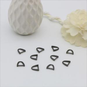 China Small gun metal color zinc alloy bag metal d ring 7 mm with nickel free factory