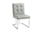 Stainless Steel Upholstered Fabric Dining Chair