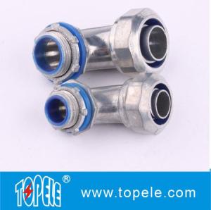 China Zinc Die Cast Liquid Tight Flexible Type 90 Degree Angle Connector factory