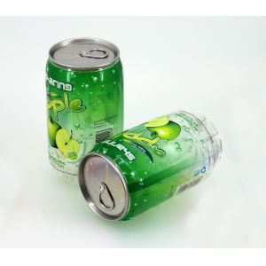 China Small Plastic / Aluminium beverage Cans 500ml , Shrink label on sale