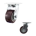 440LBS PP Core Swivel Plate Heavy Duty PU 100mm Caster Wheels