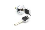 Hidden Drawer Safety Locks Nickel Plated With Two Brass Keys For Steel Furniture