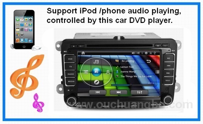 Car dvd for Volkswagen Magotan Tiguan Touran with radio gps system bluetooth TV OCB-8613