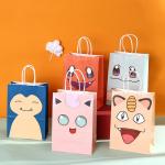 Jigglypuff Squirtle Monsters Theme Kraft Paper Gift Bag for Children's Birthday