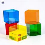 Glossy Finish Colored Acrylic Storage Box Sleek Design Acrylic Cosmetic Box
