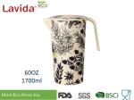Large Capacity Bamboo Water Jug Environmental Friendly Glass Non - Toxic Easy