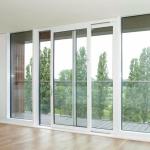 Security Glass Windows And Doors Stainless Steel Frame Wooden Frame Sliding Door