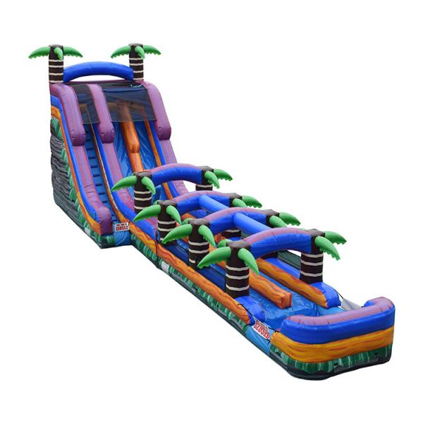 Inflatable Toys Accessories Water Slides 22'H Purple Crush Inflatable Water