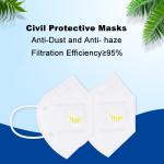 N95 N99 FFP2 Filter Disposable Face Mask Anti Smog High Efficiency Filtration