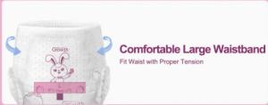 China Super soft large waistband for baby diaper/pant diaper factory