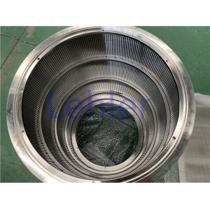 Paper Industry Wedge Wire Basket Pressure Screen Basket Non - Clogging