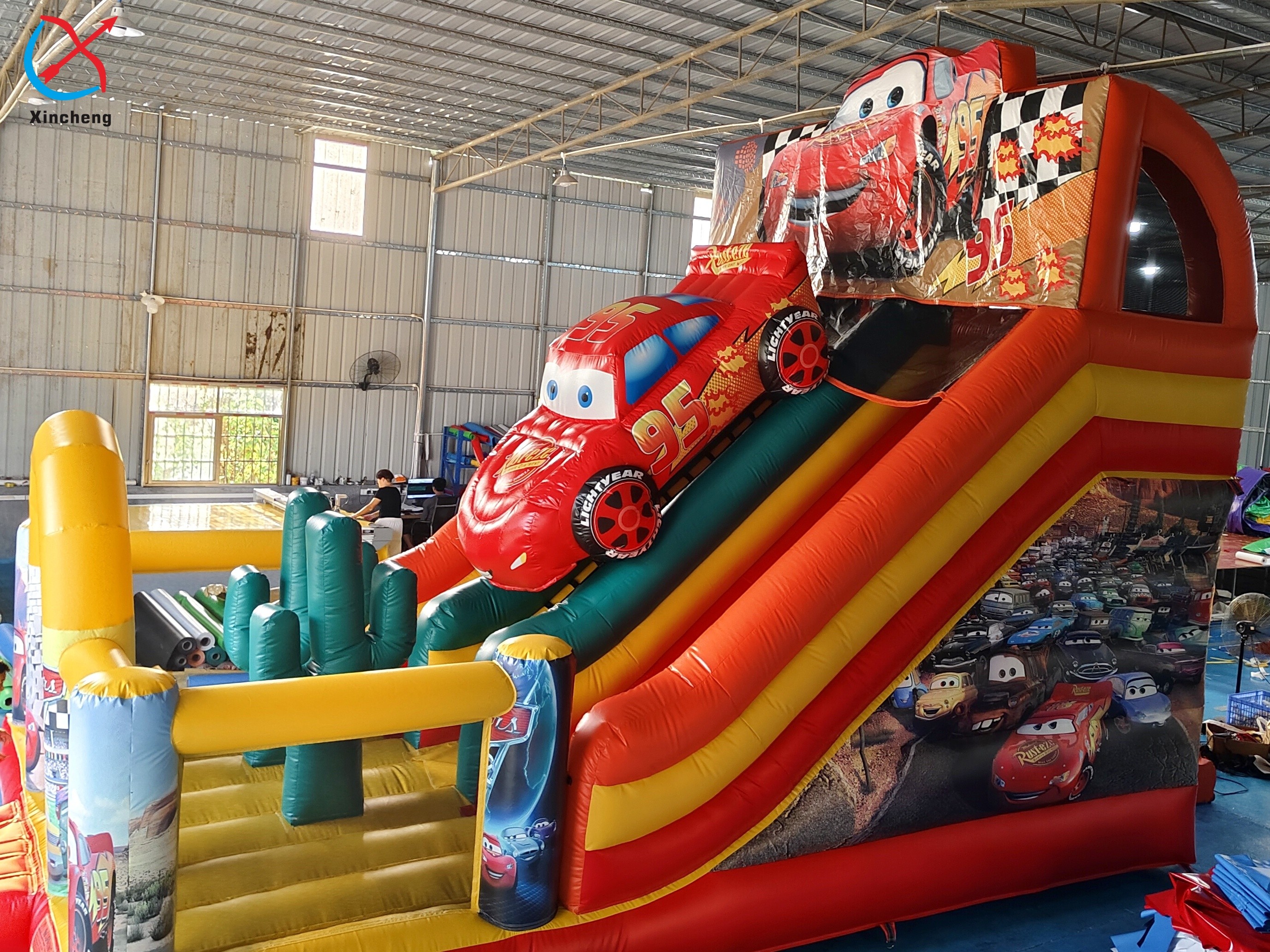 Inflatable Slide The Cars Inflatable Dry Double Slides Castle