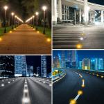 Energy Saving LED Solar Road Studs 143*53mm Working Time ≥100h