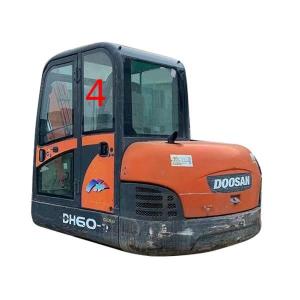 China DH55 DOOSAN Cab Glass For Diggers Green Left Door Rear Position NO.4 factory