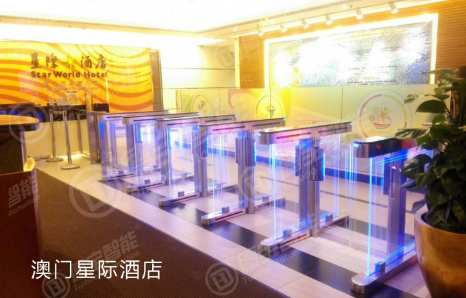 2.0mm SUS Stainless Steel Swing Barrier Turnstile High Speed Pedestrian Access Turboo