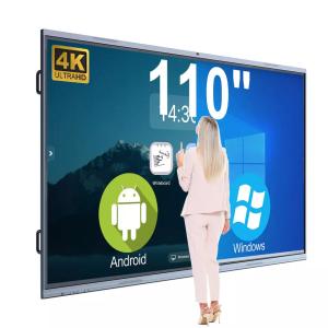 China 110 Inch Interactive Touch Screen Smart Lcd Whiteboard factory