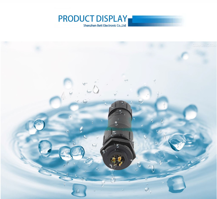 M14 Panel Mounting Front Lock Rear Lock Outdoor Lighting Nylon Aviation Male And Female Butt Waterproof Plug