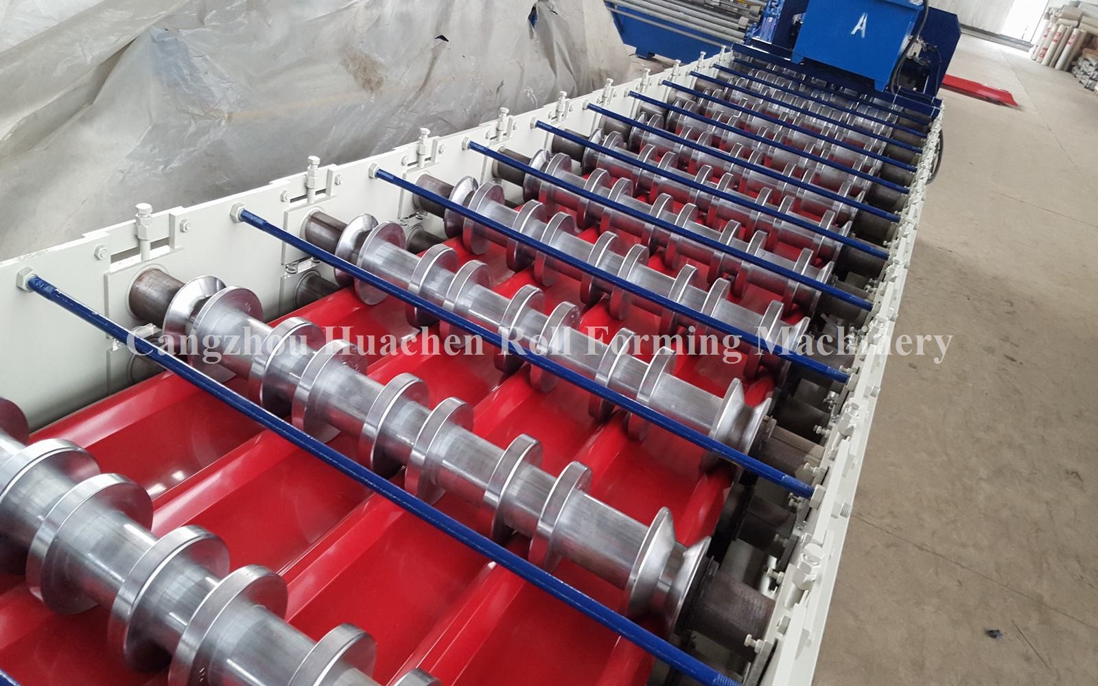 Hydraulic Roofing Sheet Roll Forming Machine , Sheet Metal Roll Former Machinery