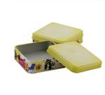 Logo Print 94mm Small Square Tin Box / Tin Containers For Holiday Collection