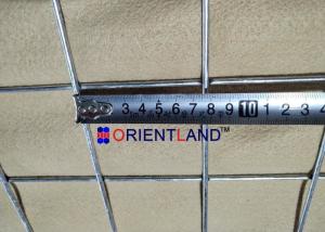 China Galvanized Wire Mesh Defence Barrier Blast Wall Hole Size 3''X3'' 4mm Dia factory