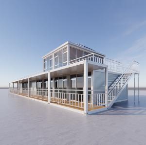 China BOX SPACE Modular Prefab House Restaurant Container House Assemble Prefab House Mobile House Container Home factory