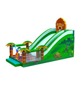 China Children Fun Park Inflatable Forest Palm Trees Slide For Rentals factory