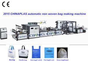 China Loop Handle Non Woven Bag Making Machine Sealing Pp For T Shirt Bag factory