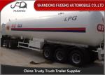 55 Cubic LPG Tank Trailer Medium Pressure Round Shape Steel Tank Body