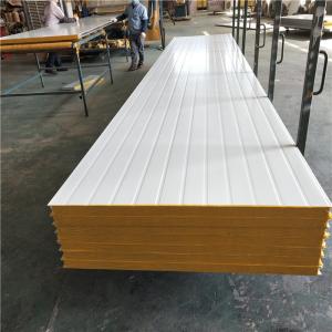 China sound insulation prefabricated house 50mm rock wool embossing sandwich panel factory