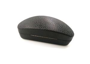 China Black Large Custom Sunglass Case High End Vintage PU Leather Elegant Style factory