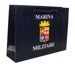 OEM Classic MARINA 250g Paper Carrier Bag With shining logo /cotton rope