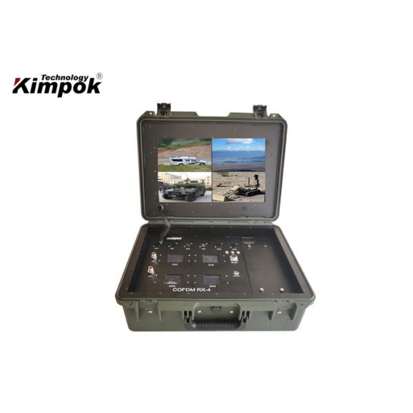 China Pelican Case COFDM Wireless Video Receiver with 17 Inch Monitor for UAV Transmitter factory