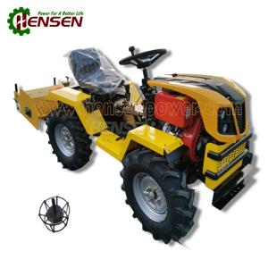 China Yellow 4WD Diesel Garden Tractor Single Cylinder 4x4 Mini Tractor factory