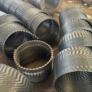Silver Constantine Razor Wire / Security Protection Gi Concertina Wire BTO-10