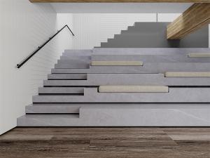 China 1600x3200mm Matt Gray Sintered Stone Slab for Dining Room factory
