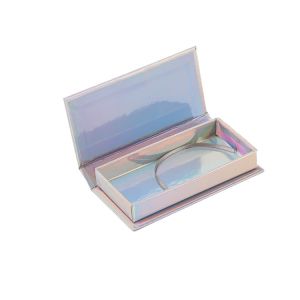 CMYK Custom Marble Printed Non-Toxic Empty False Eyelash Packaging Box for