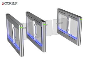 China Single Body Supermarket Swing Gate / Intelligent Automated Turnstiles factory