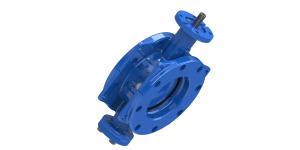 China Rubber Seat Flanged Double Eccentric Butterfly Valve Carbon Steel Base Available factory